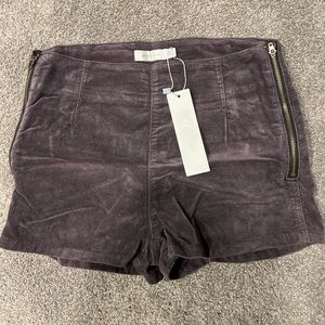 Minkpink Purple Velvet micro Shorts
